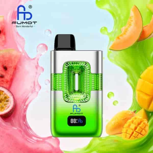 Fumot ECO 2 in 1 50K Double Flavors Smart Display 13 lady killer love 66 vape flavor design with device artwork and matching product packaging.