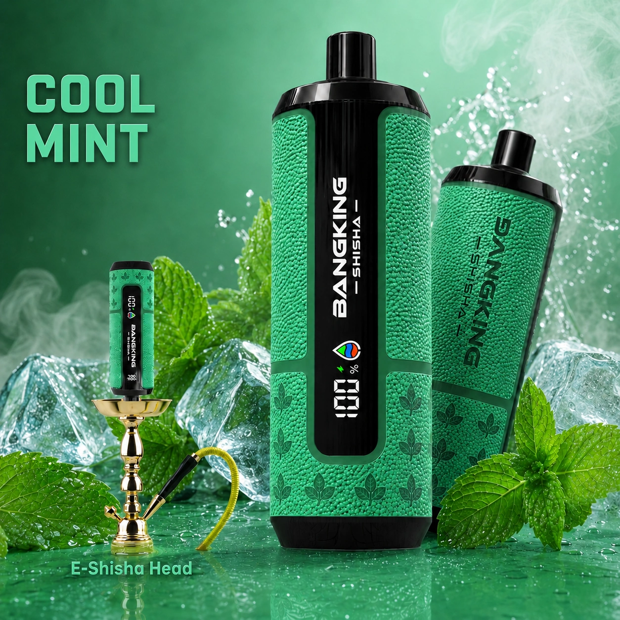 Bang King Shisha 60K DTL e-shisha disposable vape with Cool Mint flavor