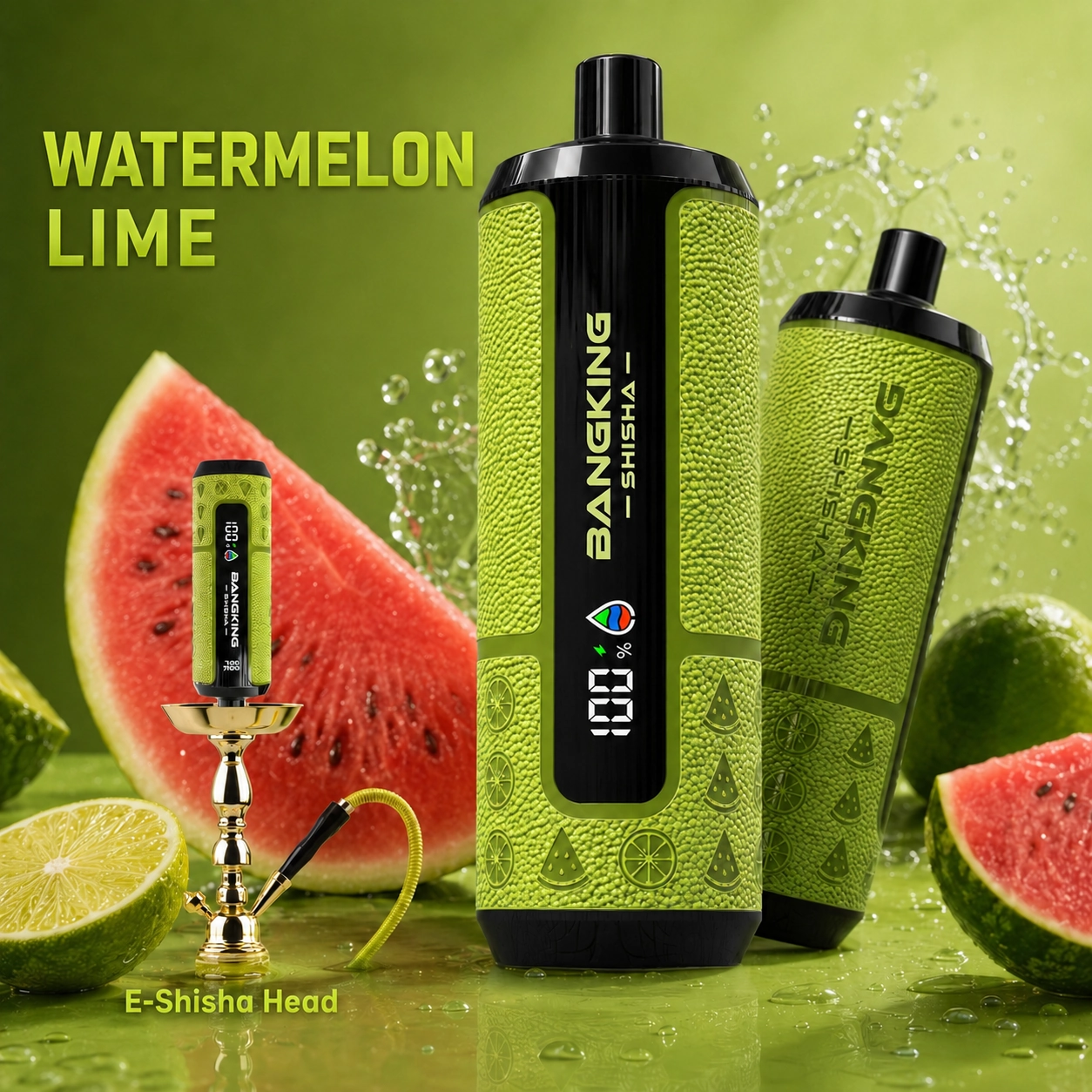 Bang King Shisha 60K DTL e-shisha disposable vape with Watermelon Lime flavor