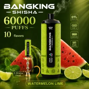 Bang King Shisha 60K DTL e-shisha disposable vape with Watermelon Lime flavor