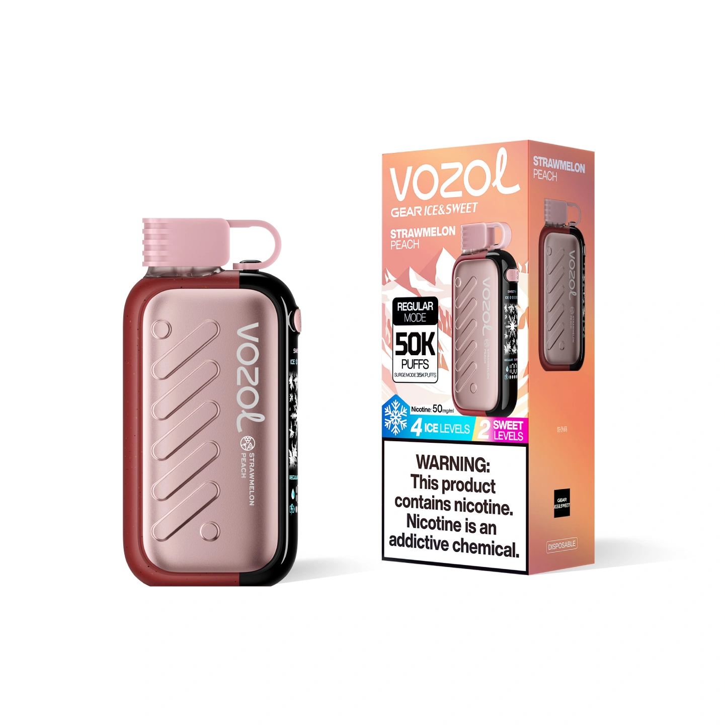 Vozol Gear Ice Sweet 50K disposable vape gallery image 06 showing the product device design