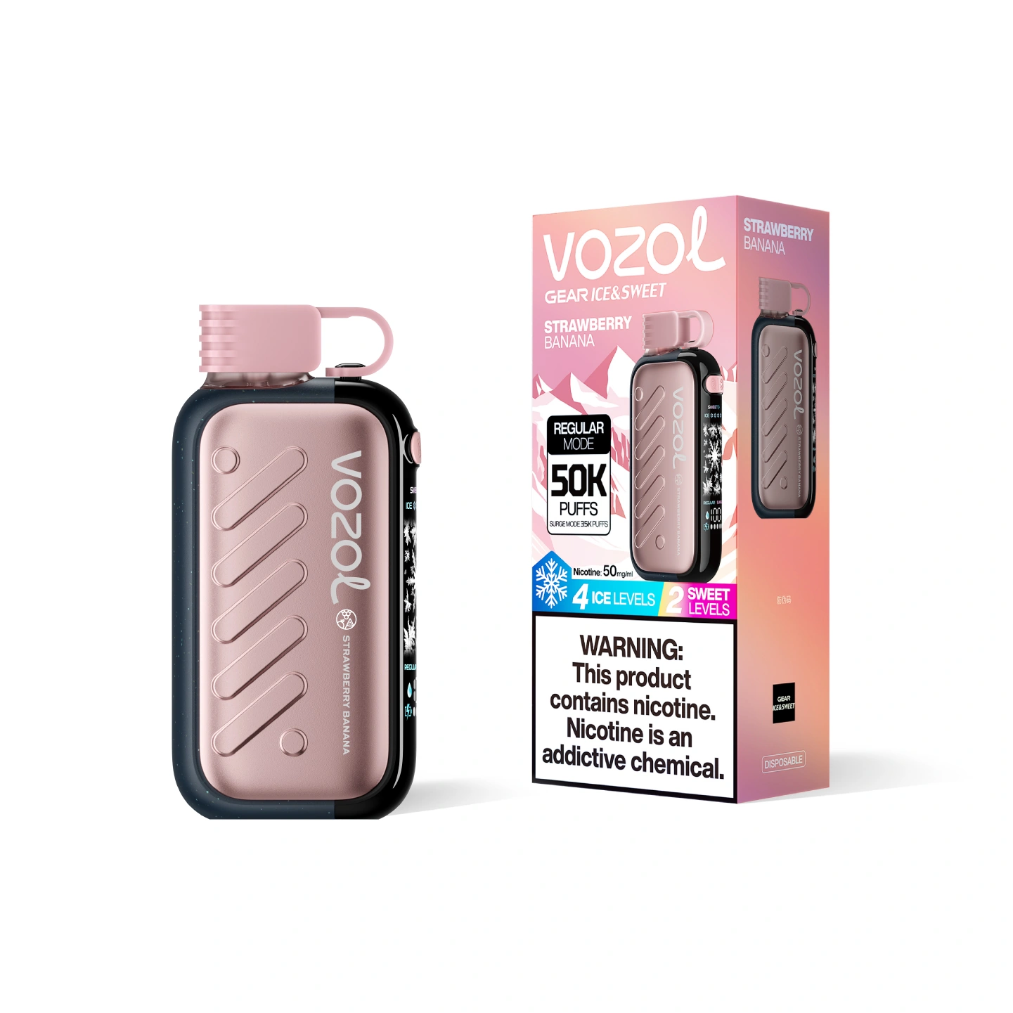 Vozol Gear Ice Sweet 50K disposable vape gallery image 07 showing the product device design