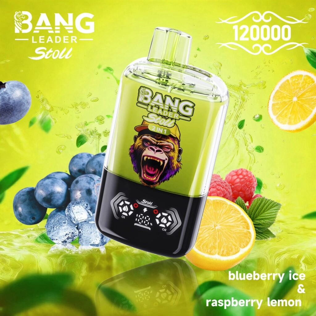 Bang Leader Stoll 120000 Puffs Dual Flavor Disposable Vape – Raspberry Mojito Peach Ice and Lady Killer