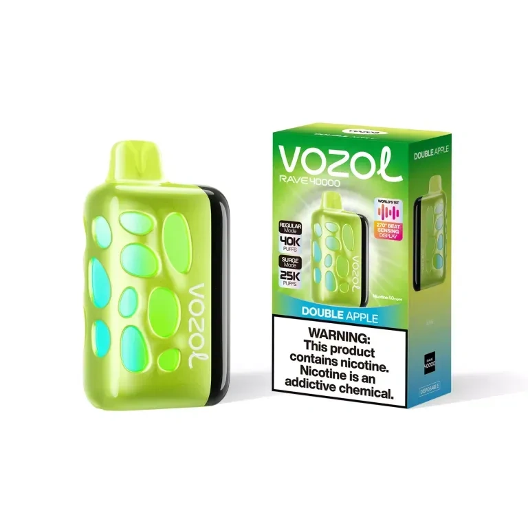 Vozol Rave 40K disposable vape gallery view 13 showing the product device with smart display package design