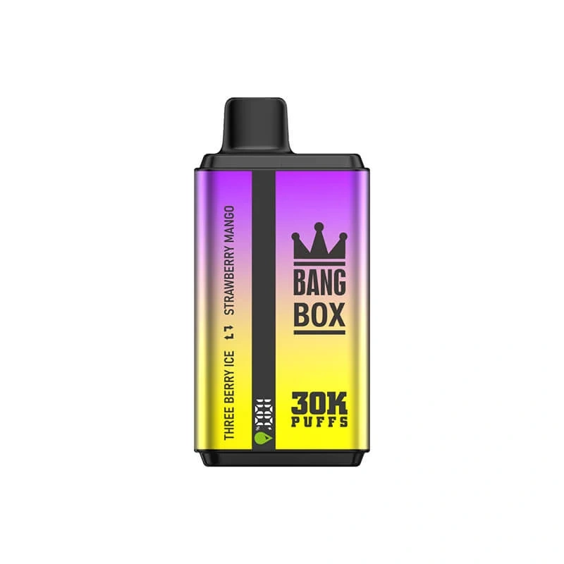 Bang Box 30K high-capacity disposable vape product image with branded packaging and device details