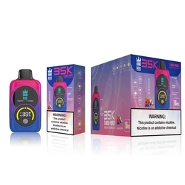 Bang Box 35K high-capacity disposable vape shown with matching product box and colorful device design