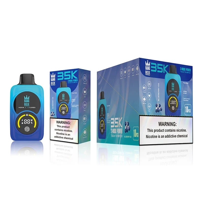 Bang Box 35K 35000-puff disposable vape product image with colorful design and matching box