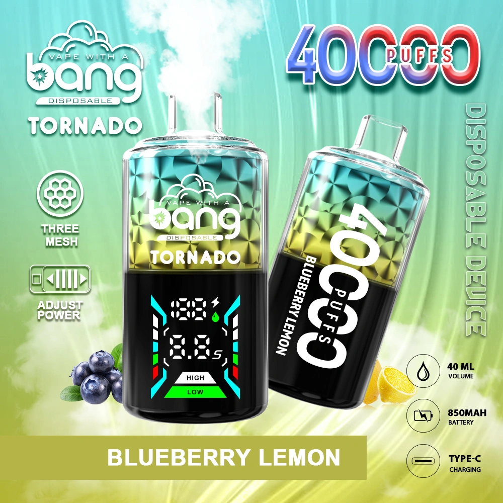Bang Tornado 40000 04 tornado 40000 5 vape flavor design with device artwork and matching product packaging.