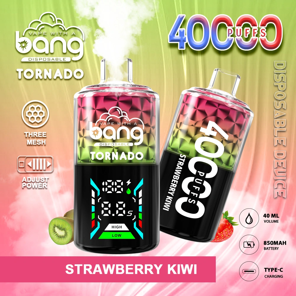 Bang Tornado 40000 11 tornado 40000 2 vape flavor design with device artwork and matching product packaging.