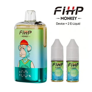 FIHP Monkey 30K 30000-puff vape shown with colorful flavor variant artwork