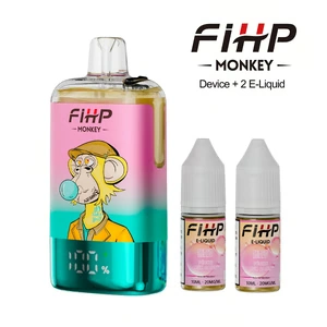 FIHP Monkey 30K branded refillable disposable vape product presentation