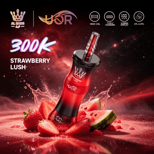 UOR Al Bang 300K MTL and DTL device with smart LCD display and colorful package design