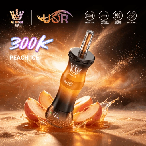 UOR Al Bang 300K 300000-puff disposable vape in a colorful product gallery image