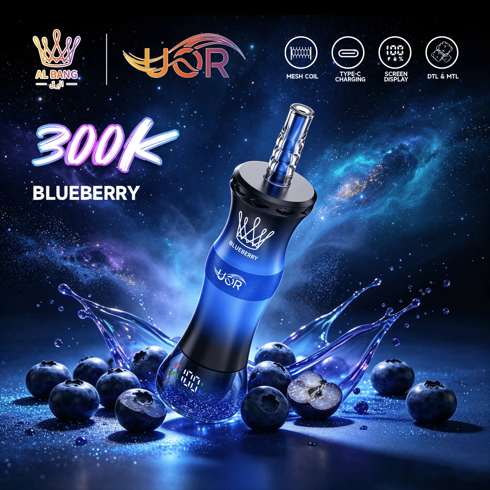 UOR Al Bang 300K high-capacity disposable vape product image with package artwork