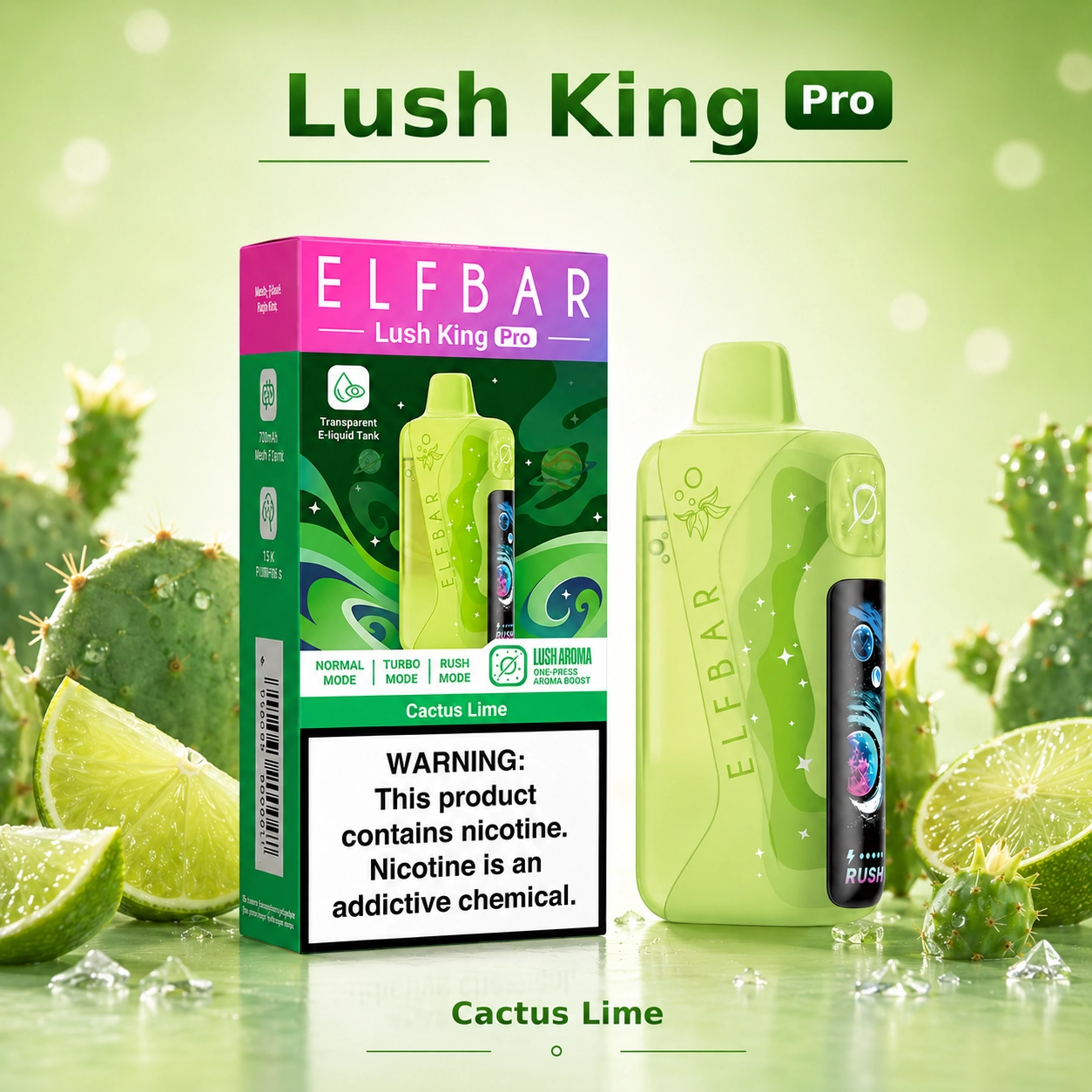 Elf Bar Lush King Pro 40K Disposable Vape – 40000 Puffs Smart Screen - 图片 7