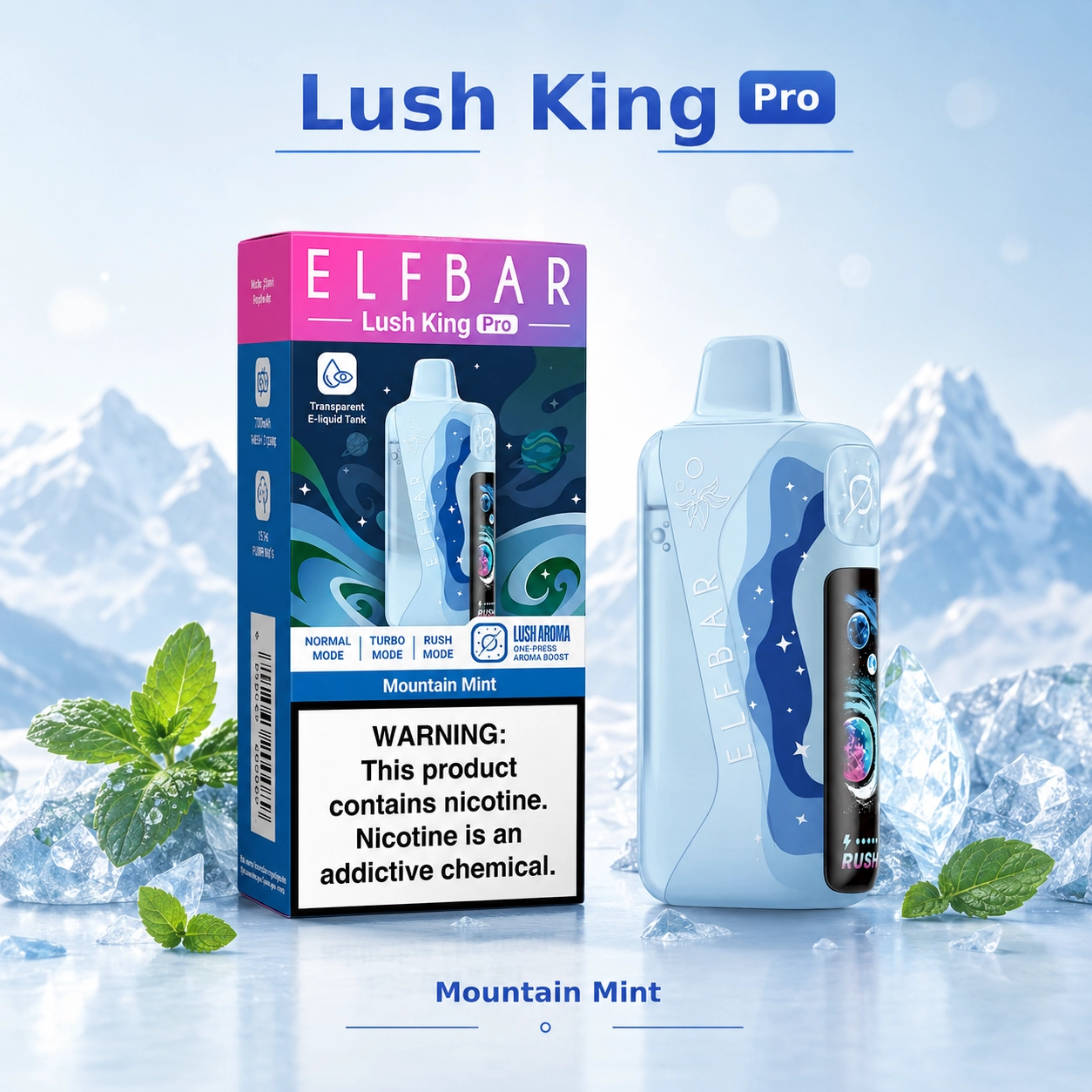 Elf Bar Lush King Pro 40K Disposable Vape – 40000 Puffs Smart Screen - 图片 12