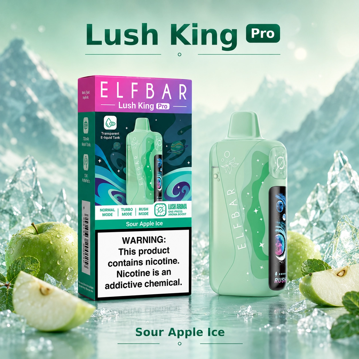 Elf Bar Lush King Pro 40K Disposable Vape – 40000 Puffs Smart Screen - 图片 4