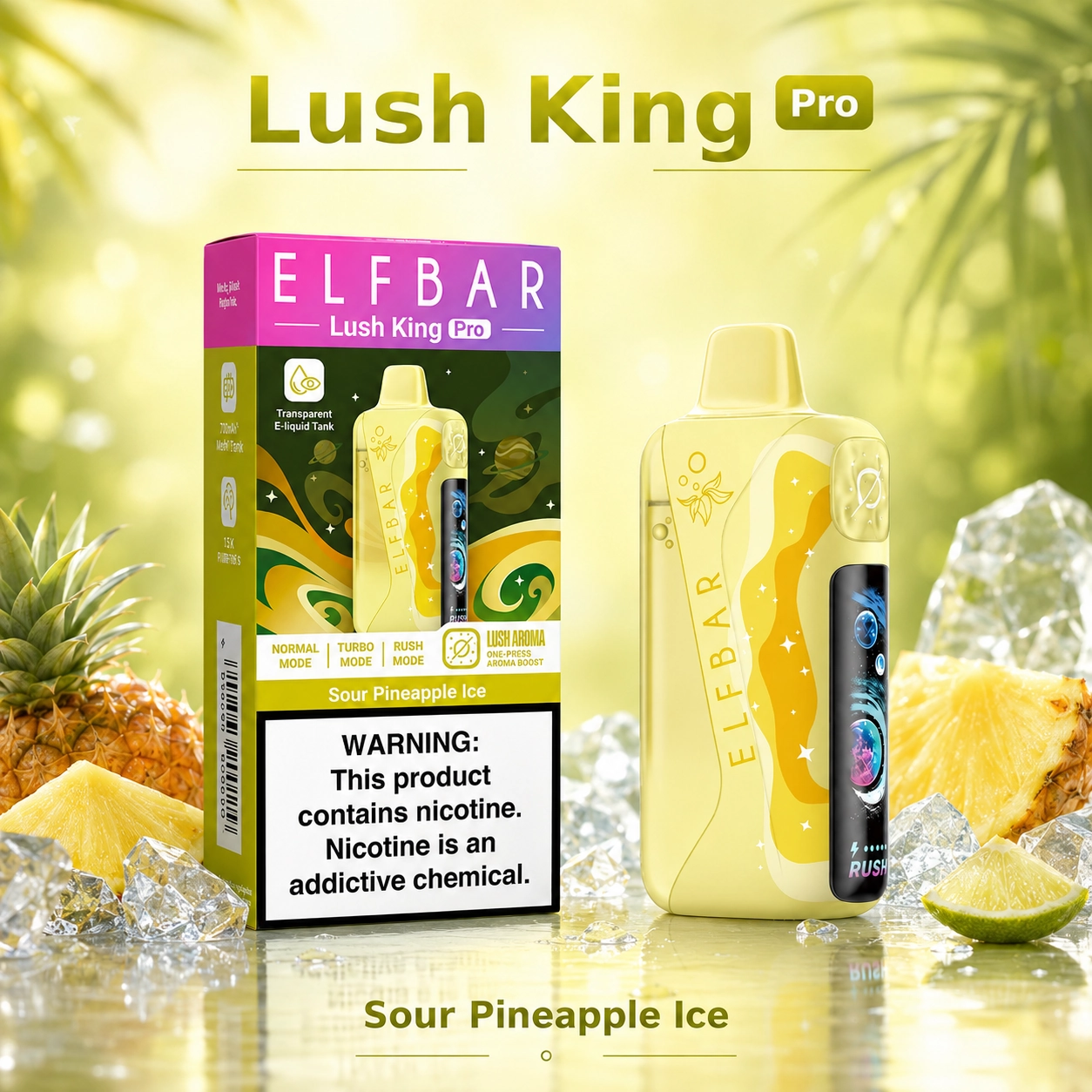 Elf Bar Lush King Pro 40K Disposable Vape – 40000 Puffs Smart Screen - 图片 2