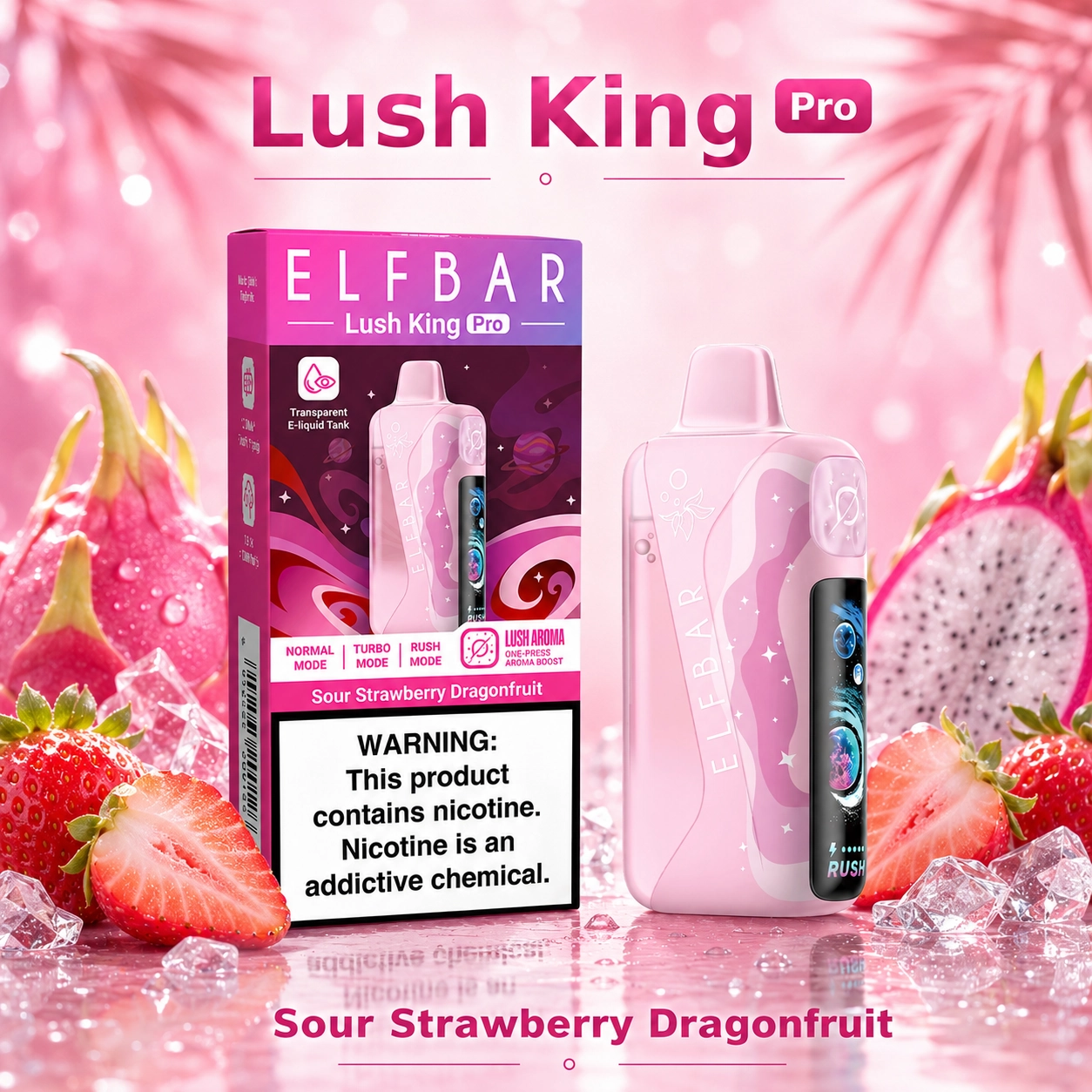 Elf Bar Lush King Pro 40K Disposable Vape – 40000 Puffs Smart Screen - 图片 5