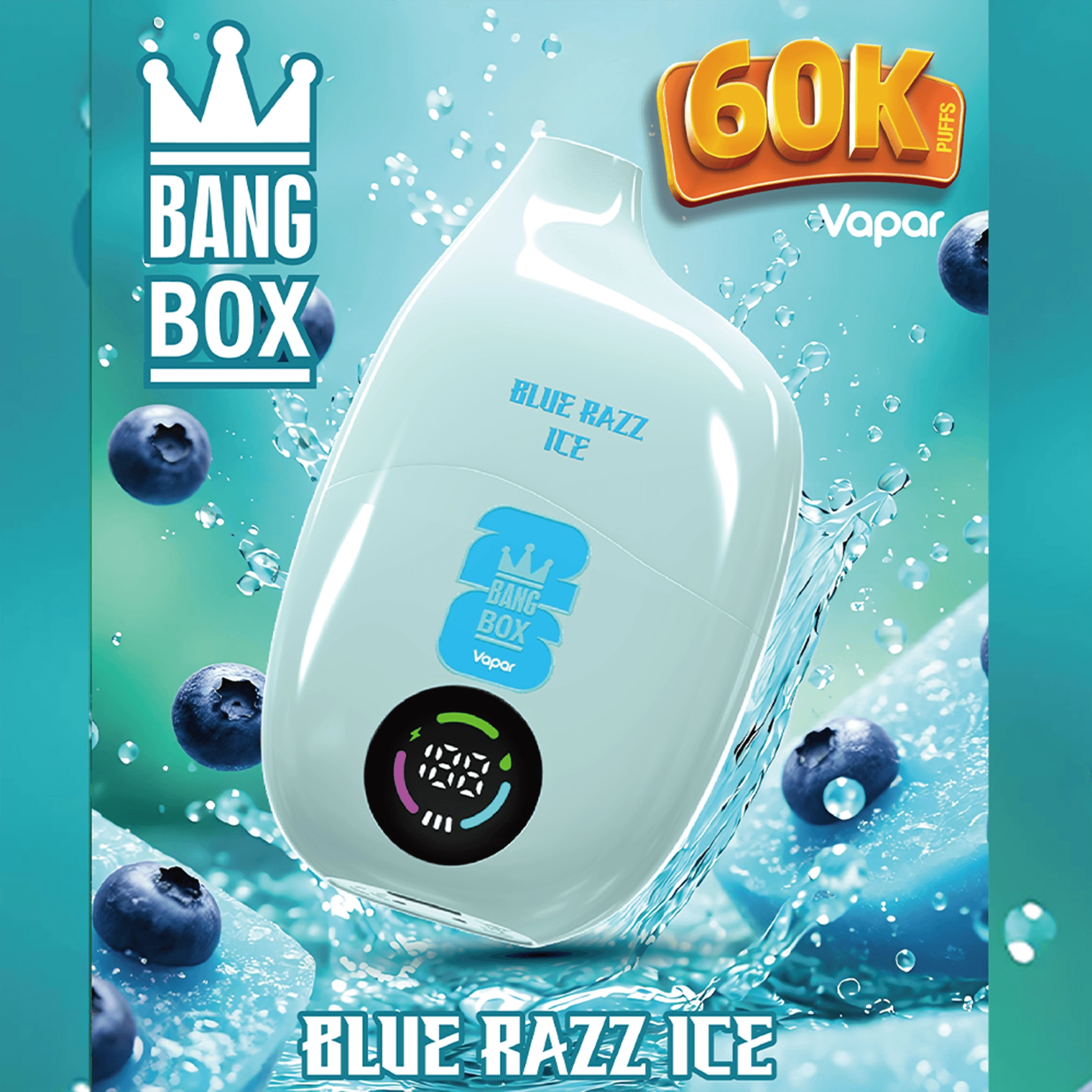 Bang Box 60K Puffs Disposable Vape product layout highlighting the device branding and high-puff model identity for catalog use.