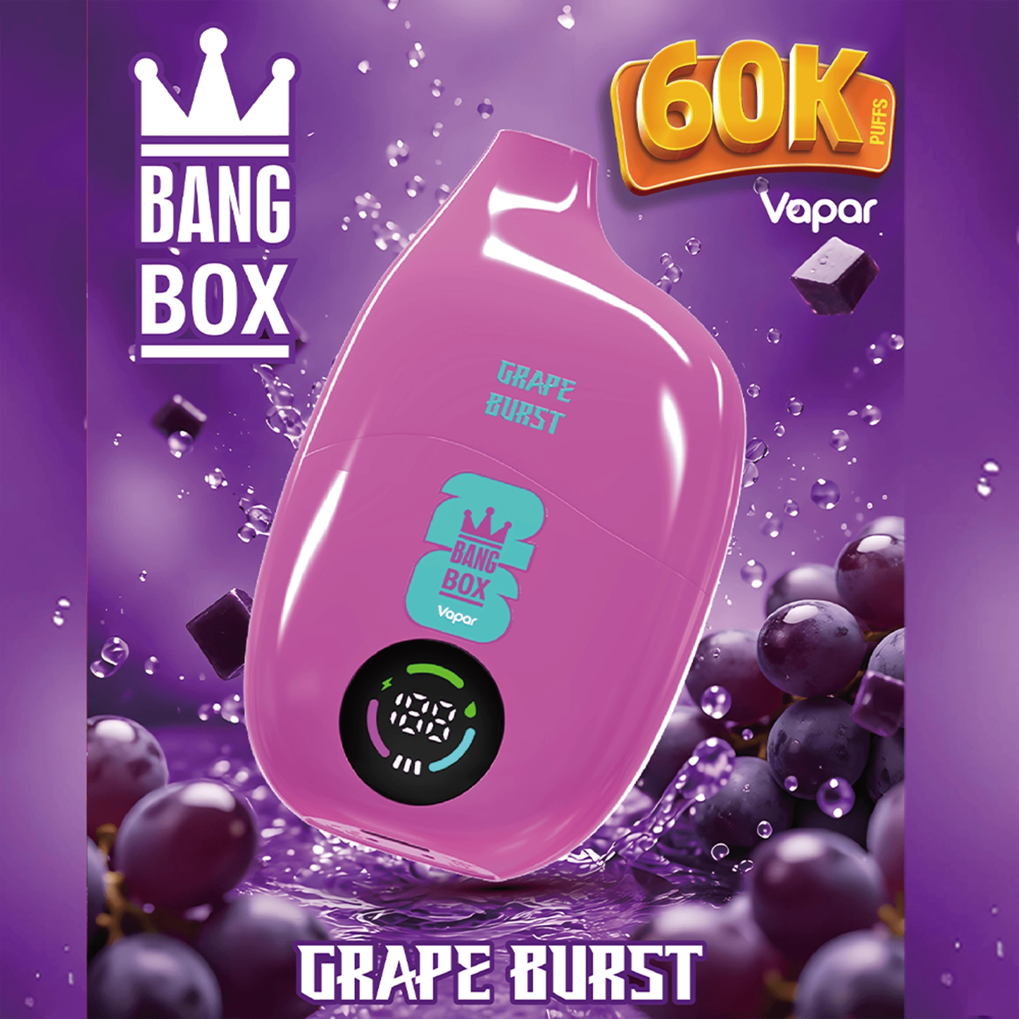 Bang Box 60K Puffs Disposable Vape close product view showing the branded device design and package details for online product listings.