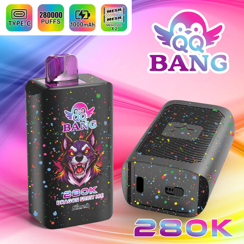 QQ Bang 280K Puffs Disposable Vape package artwork presented in the supplier gallery with colorful graphics and model branding.