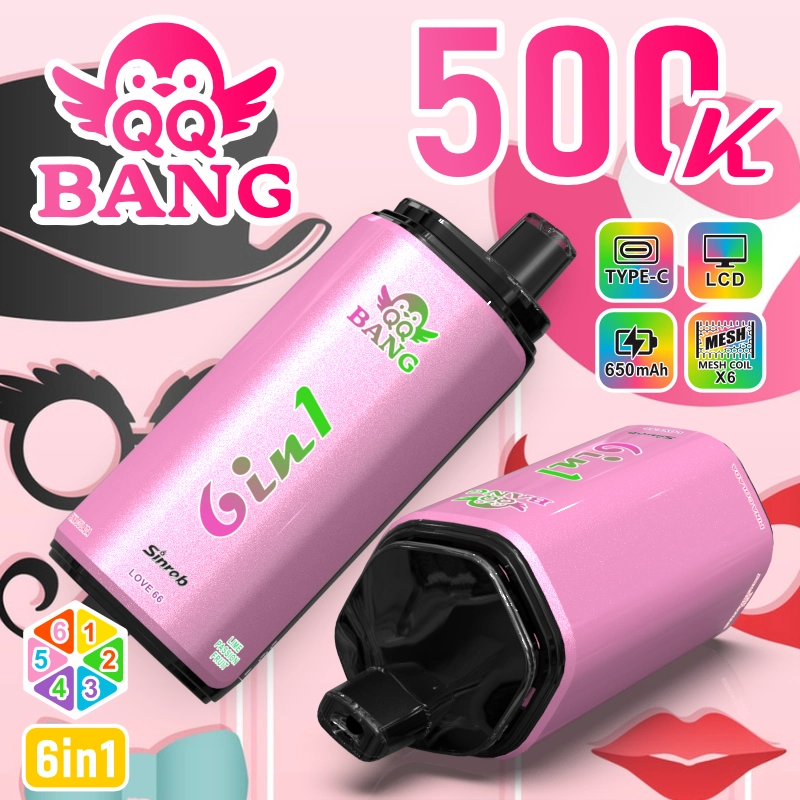 QQ Bang 500K Puffs Disposable Vape product layout highlighting the device branding and high-puff model identity for catalog use.
