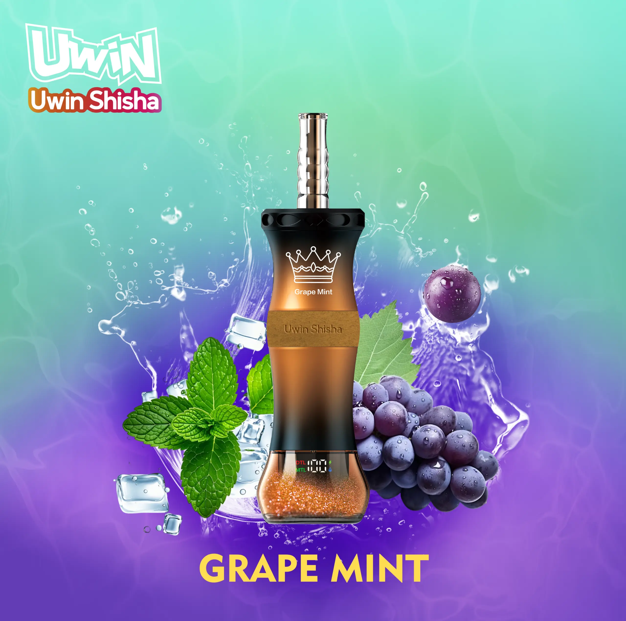 UWIN Shisha 300K Puffs Disposable Vape ecommerce catalog view with branded device artwork and packaging arranged for easy product browsing.